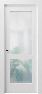Shaker Style 2 Light Lami Glass